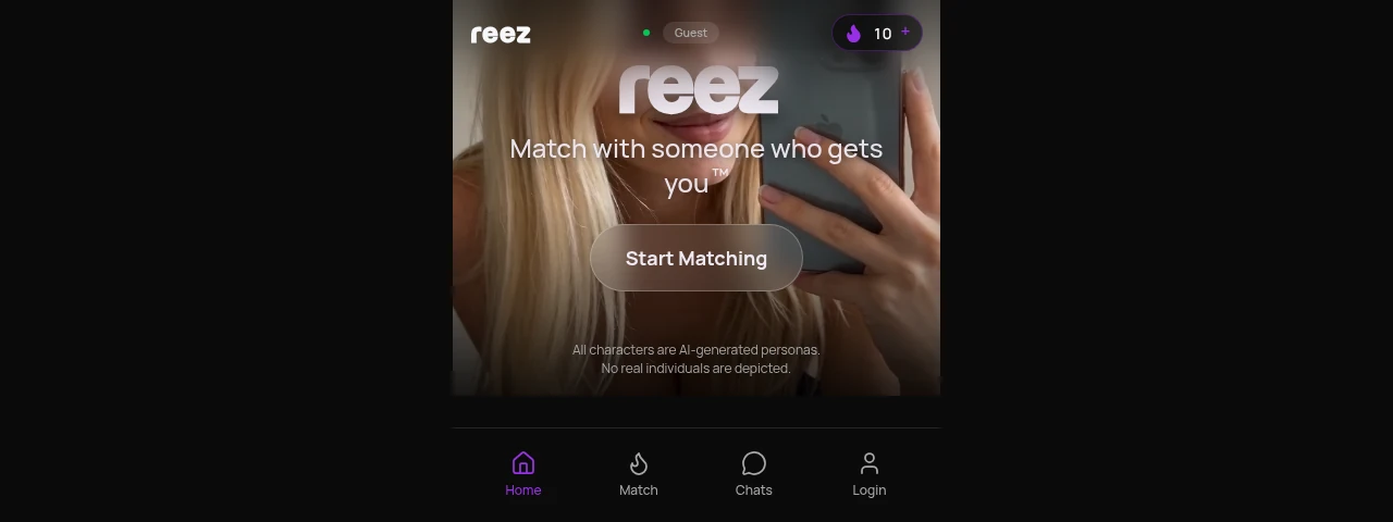 REEZ AI official homepage screenshot