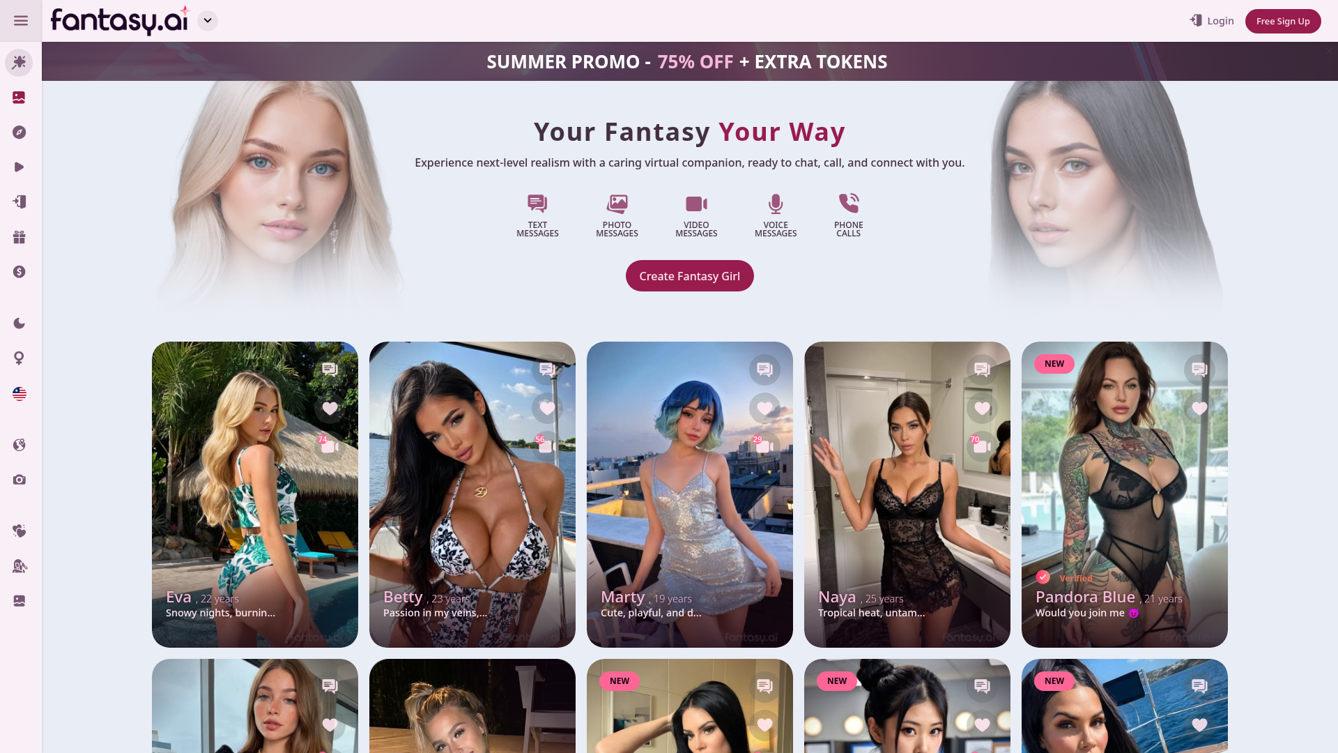 Fantasy AI homepage