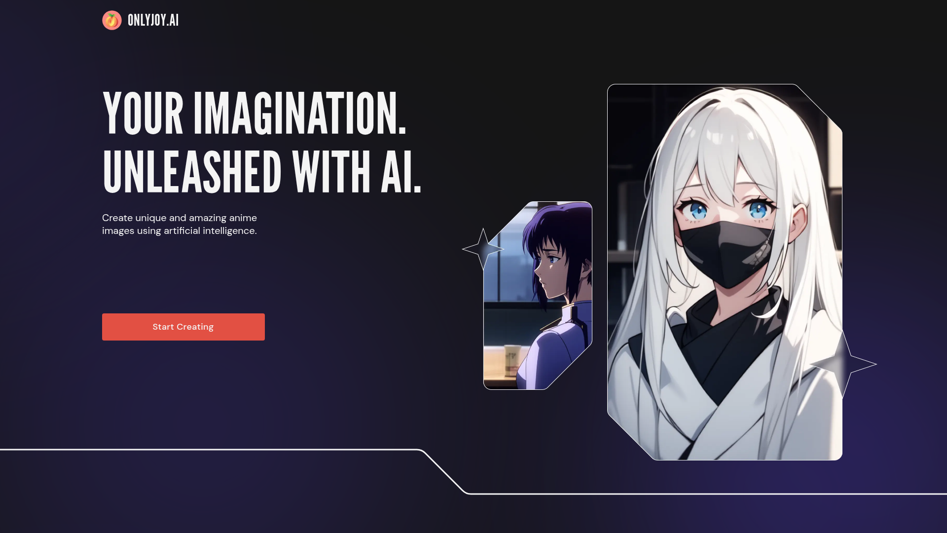 OnlyJoy AI homepage