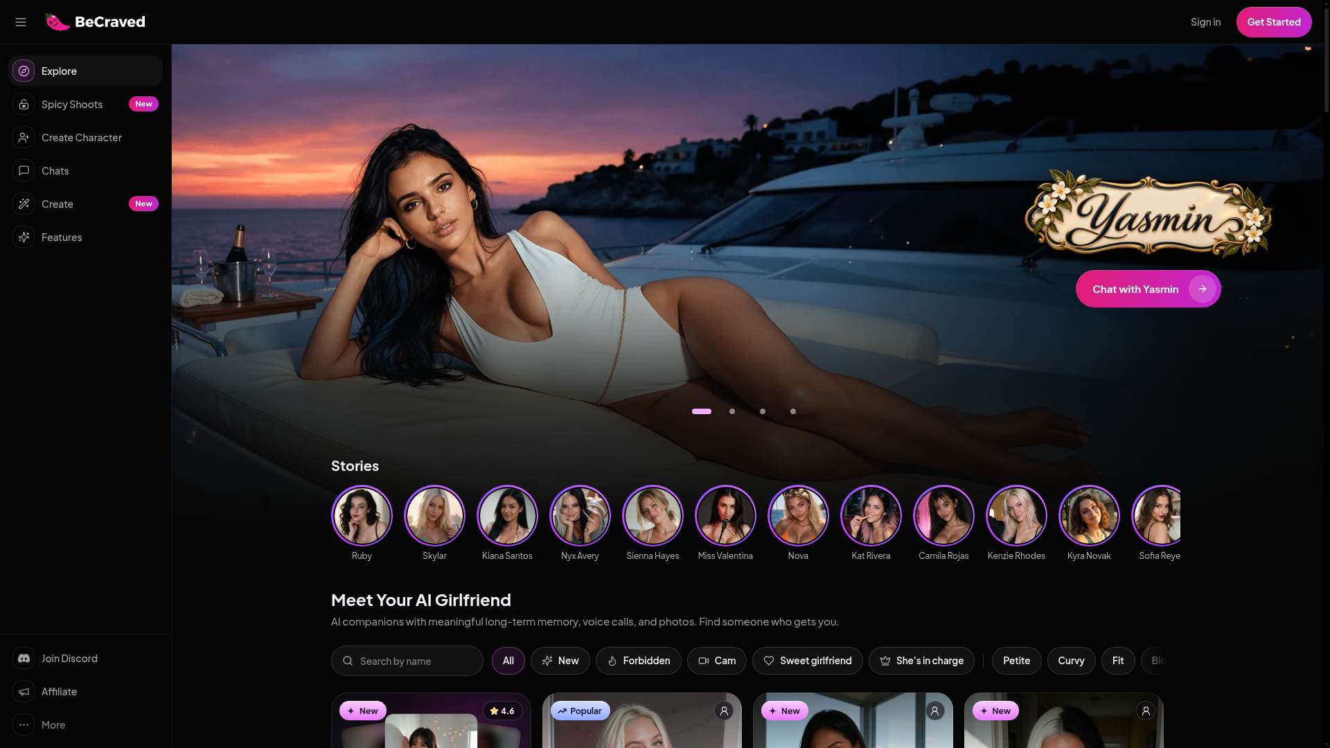 Seducify AI homepage